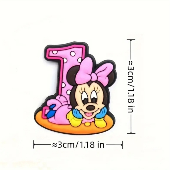 20PCS Adorable Mickey Minnie Donald Duck Cartoon Shoe Buckles - Detachable - Picture 3 of 5